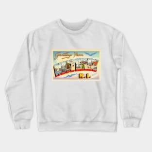 Greetings from Westerly, Rhode Island - Vintage Large Letter Postcard Crewneck Sweatshirt